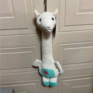 Brand New Patchwork Snuggler Dog Toy With Squeaker